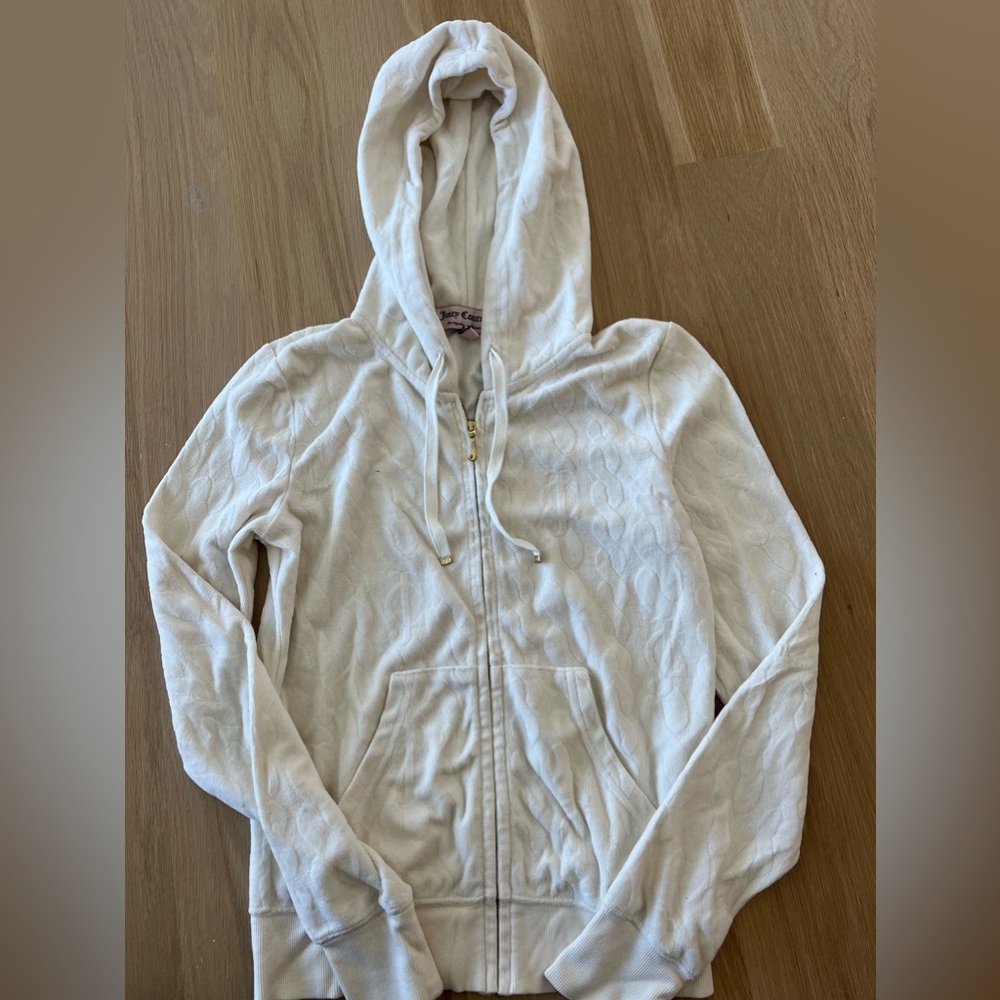 Juicy Couture Cream Zip Up